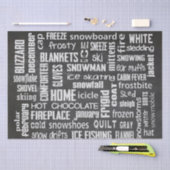 Winter Chalkboard Collage Tissuepapier (Craft)