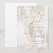 Winter Champagne Gala Kaart (Voorkant / Achterkant)