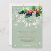 Winter Charity Dinner | stille veiling Kaart (Voorkant)