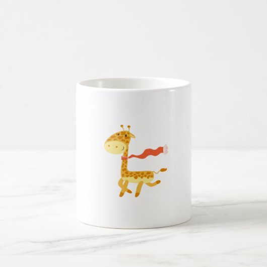 Winter Cheer: De met littekens bedekte Giraffe 🦒� Koffiemok (Center)