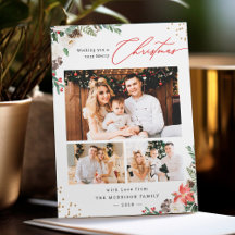 Winter Chic Botanical Floral 3 FotoKerstmis