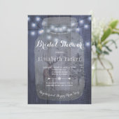 Winter Chic Rustic Barn Wood Vrijgezellenfeest Kaart (Staand voorkant)