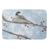 Winter Chickadee badmat (Voorkant)