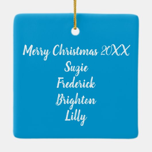 Winter Chickadee op Holly Woodcut Winter Feestdage Keramisch Ornament (Achterkant)