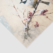 Winter Chickadees Tissuepapier (Detail)