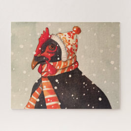 Winter Chicken 540 Piece Puzzle Legpuzzel