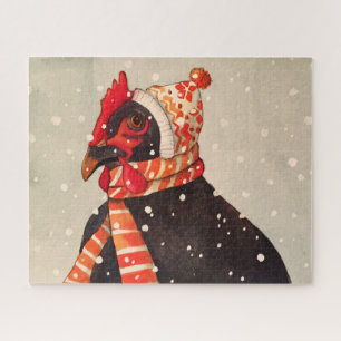 Winter Chicken 540 Piece Puzzle Legpuzzel