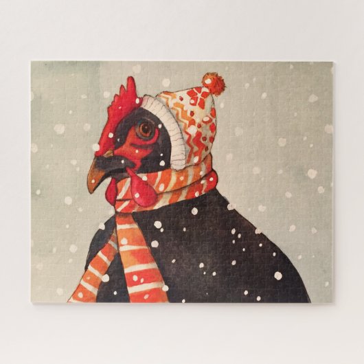 Winter Chicken 540 Piece Puzzle Legpuzzel (Horizontaal)