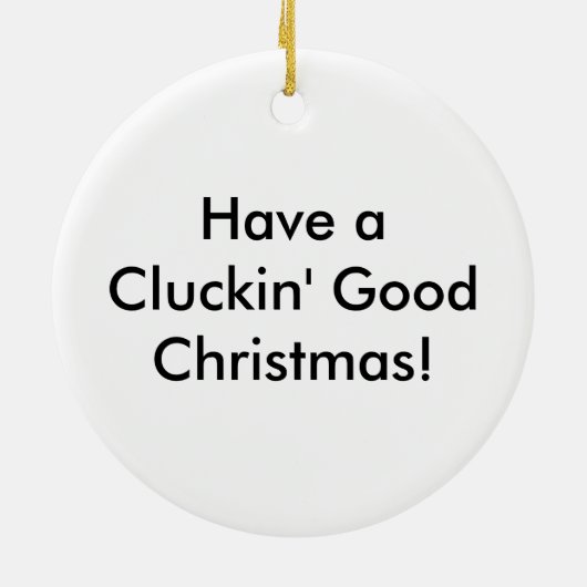 Winter Chicken Ornament (Achterkant)