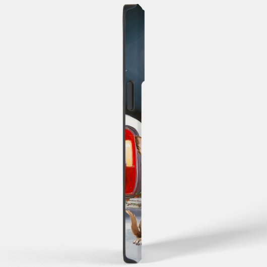 Winter Chihuahua Caravan Kerstavontuur Case-Mate iPhone Case (Achterkant / Rechts)
