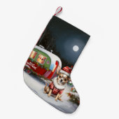 Winter Chihuahua Caravan Kerstavontuur Kleine Kerstsok (Voorkant (Hangend))