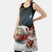 Winter Chihuahua Caravan Kerstavontuur Schort (Insitu)