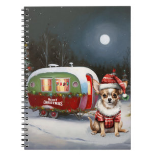 Winter Chihuahua Karavaan Kerstavontuur  Notitieboek