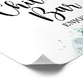 Winter Chili Bar teken rode Xmas Tree Truck Poster (Hoek)