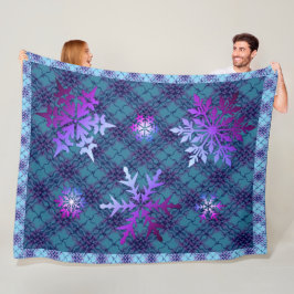 Winter Chill sneeuwvlok Fleece Deken