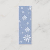 Winter Chillin 'tijd Mini Bladwijzer Belkaart Contactkaartje (Voorkant)