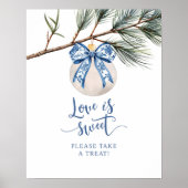 Winter Chinoiserie Boog Liefde is Zoet Poster (Voorkant)