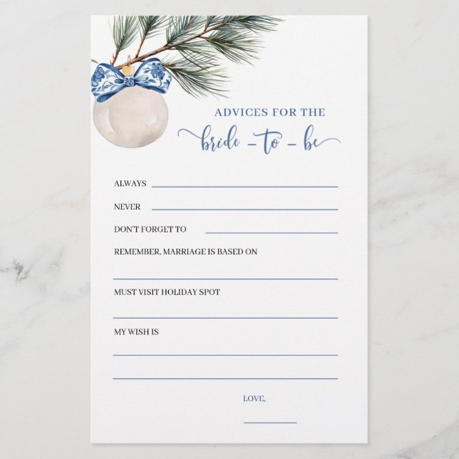 Winter Chinoiserie Bow adviseert bruid om wild te  (Voorkant)