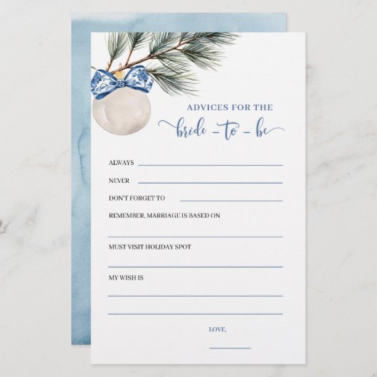 Winter Chinoiserie Bow adviseert bruid om wild te (Voorkant / Achterkant)