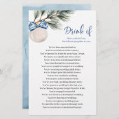 Winter Chinoiserie Bow Drink als Vrijgezellenfeest (Voorkant / Achterkant)