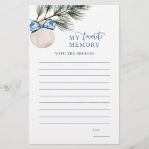 Winter Chinoiserie Bow mijn favoriete geheugenspel