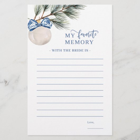 Winter Chinoiserie Bow mijn favoriete geheugenspel (Voorkant)