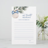 Winter Chinoiserie Bow mijn favoriete geheugenspel (Staand voorkant)