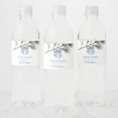 Winter Chinoiserie Bow Vrijgezellenfeest Bottle La Waterfles Etiket (Flessen)