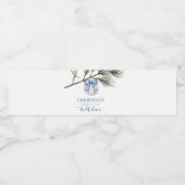 Winter Chinoiserie Bow Vrijgezellenfeest Bottle La Waterfles Etiket (Enkel label)