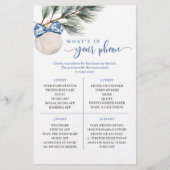 Winter Chinoiserie Bow Wat Is In Uw Telefoonspel (Voorkant)