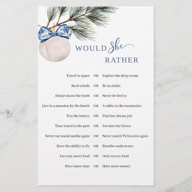 Winter Chinoiserie Bow zou ze liever spel (Voorkant)