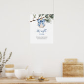 Winter Chinoiserie Date Night Idee Spelbord Poster (Keuken)