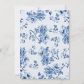 Winter Chinoiserie Merry Little Baby shower Kaart (Achterkant)