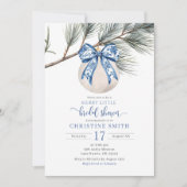 Winter Chinoiserie Merry Little Vrijgezellenfeest Kaart (Voorkant)