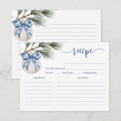 Winter Chinoiserie Vrijgezellenfeest Recept Kaart (Voorkant / Achterkant)