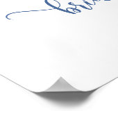 Winter Chinoiserie Welkom bord Poster (Hoek)