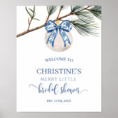 Winter Chinoiserie Welkom bord Poster (Voorkant)