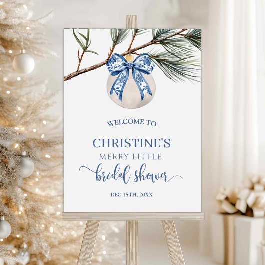 Winter Chinoiserie Welkom bord Poster