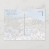 Winter, Chisos gebergte, Big Bend Nationaal Park Briefkaart (Achterkant)