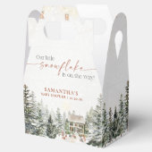 Winter Christmas Baby shower Favoriet Box Bedankdoosjes (Geopend)