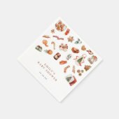 Winter Christmas Baby shower Papieren servetten