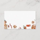 Winter Christmas Baby shower Registry Informatiekaartje (Achterkant)