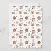 Winter Christmas Baby shower Tafelnummer Kaart (Achterkant)