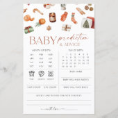 Winter Christmas Baby Voorspellingen & Advies Kaar (Voorkant)