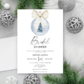 Winter Christmas Ball Bow Vrijgezellenfeest Kaart