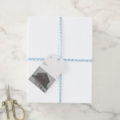 Winter Christmas Barn Gift Label Cadeaulabel (Met Touw)