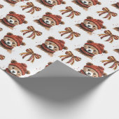 Winter Christmas Beer Wrapping Paper Cadeaupapier (Hoek)