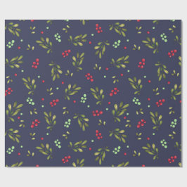Winter Christmas berries Cadeaupapier