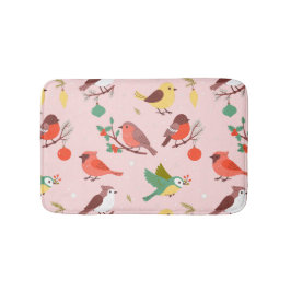 Winter Christmas Birds Kids Badmat
