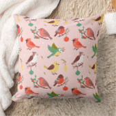 Winter Christmas Birds Kussen (Deken)
